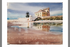 Playa-del-Conde-reflejos-Torre-de-la-Hordada